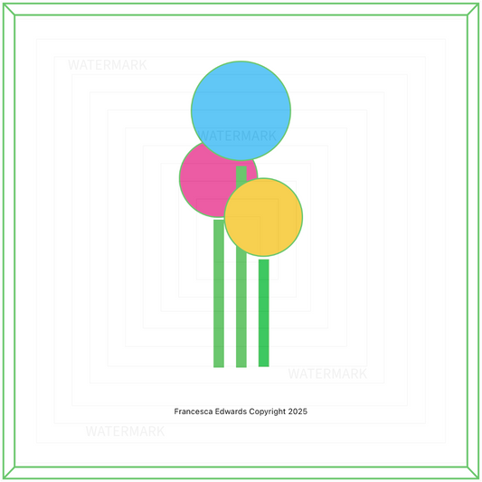 Print: B3 ‘Flower Trees’